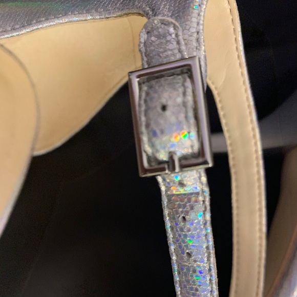 Metallic silver ankle straps - Picture 15 of 16